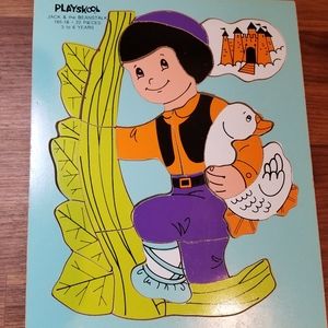 Vintage Playskool Jack and the Beanstalk Puzzle